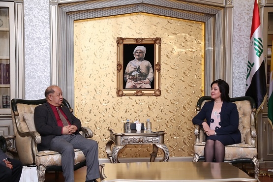 سەرۆكی پەرلەمانی كوردستان و باڵیۆزی فلیپین كۆ بوونەوە